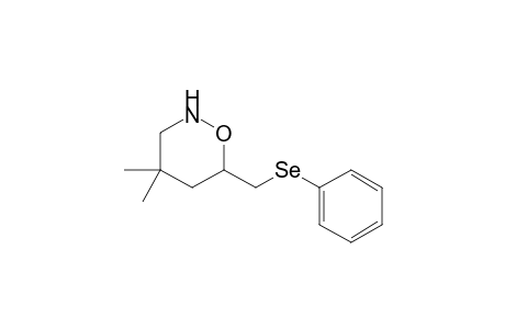 4,4-Dimethyl-6-(phenylselanylmethyl)-1,2-oxazinane