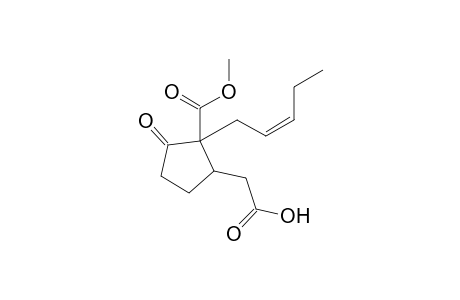 3-[( Carboxy)methyl]-2-methoxycarbonyl-2-[(Z )-2-pentenyl]cyclopentanon