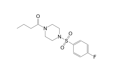 piperazine, 1-[(4-fluorophenyl)sulfonyl]-4-(1-oxobutyl)-