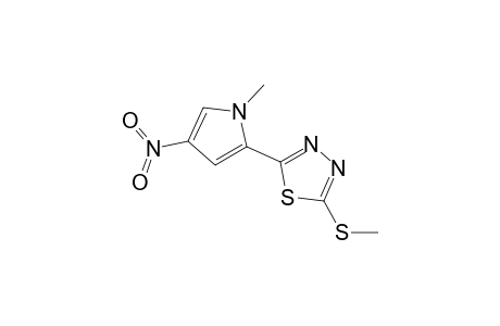 2-(1-Methyl-4-nitro-2-pyrrolyl)-5-(methylthio)-1,3,4-thiadiazole