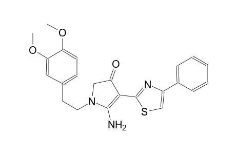 3H-pyrrol-3-one, 5-amino-1-[2-(3,4-dimethoxyphenyl)ethyl]-1,2-dihydro-4-(4-phenyl-2-thiazolyl)-