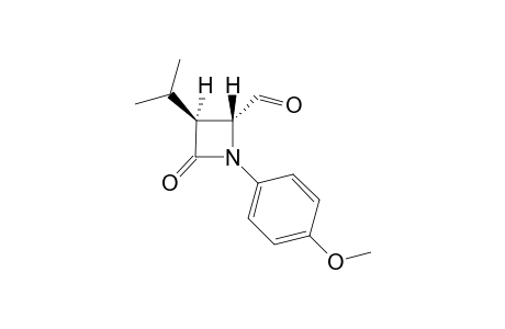 (2R,3S)-1-(4-methoxyphenyl)-4-oxidanylidene-3-propan-2-yl-azetidine-2-carbaldehyde