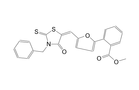benzoic acid, 2-[5-[(E)-[4-oxo-3-(phenylmethyl)-2-thioxo-5-thiazolidinylidene]methyl]-2-furanyl]-, methyl ester