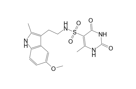 2,4-Diketo-N-[2-(5-methoxy-2-methyl-1H-indol-3-yl)ethyl]-6-methyl-1H-pyrimidine-5-sulfonamide