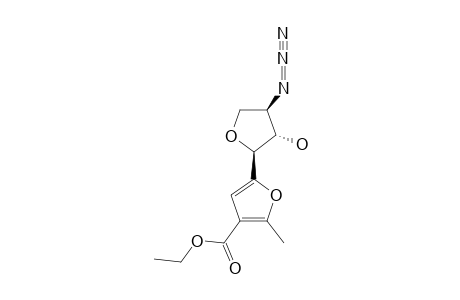 5-(3'-AZIDO-3'-DEOXY-ALPHA-L-THREOFURANOSYL)-3-ETHOXYCARBONYL-2-METHYLFURAN
