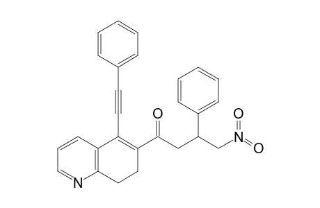 4-Nitro-3-phenyl-1-[5-(2-phenylethynyl)-7,8-dihydroquinolin-6-yl]-1-butanone