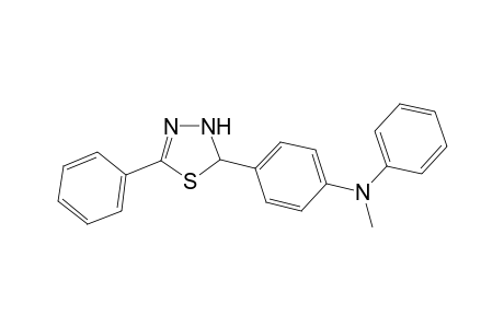 N-Methyl-N-phenyl-4-(5-phenyl-2,3-dihydro-1,3,4-thiadiazol-2-yl)aniline