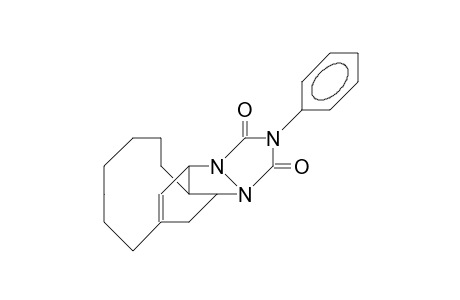 (I,O)-(Bicyclo(7.2.2)trideca-10,12-diene)-(N-phenyl-1,2,4-triazoline-3,5-dione) adduct