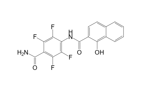 2-Naphthalenecarboxamide, N-[4-(aminocarbonyl)-2,3,5,6-tetrafluorophenyl]-1-hydroxy-