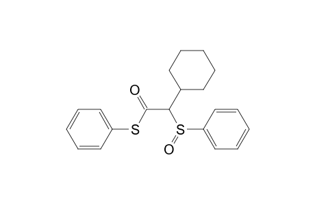 S-Phenyl 2-cyclohexyl-2-(phenylsulfinyl)ethanethioate