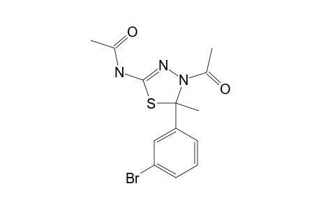 5-ACETAMIDO-3-N-ACETYL-2-(3'-BROMOPHENYL)-2-METHYL-1,3,4-THIADIAZOLINE