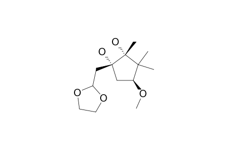 2-[(R-1,C-2-DIHYDROXY-T-4-METHOXY-2,3,3-TRIMETHYLCYCLOPENTYL)-METHYL]-1,3-DIOXOLANE