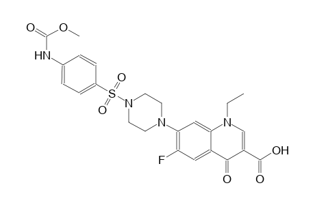 1-ethyl-6-fluoro-7-[4-({4-[(methoxycarbonyl)amino]phenyl}sulfonyl)-1-piperazinyl]-4-oxo-1,4-dihydro-3-quinolinecarboxylic acid