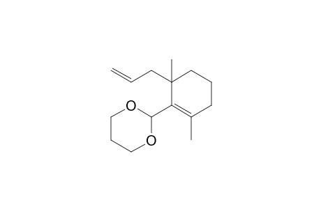 6-Allyl-2,6-dimethyl-1-cyclohexene-1-carbaldehyde trimethyleneacetal