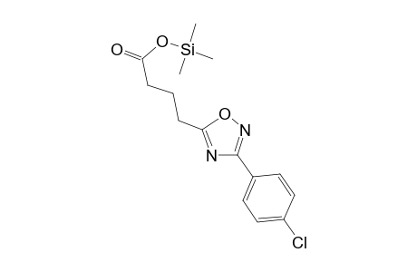 4-[3-(4-Chlorophenyl)-1,2,4-oxadiazol-5-yl]butanoic acid, tms derivative