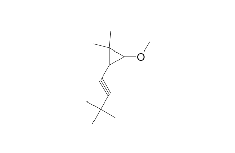 Cyclopropane, 1-methoxy-2,2-dimethyl-3-(3,3-dimethyl-1-propynyl)-