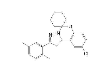 9-chloro-2-(2,5-dimethylphenyl)-1,10b-dihydrospiro[benzo[e]pyrazolo[1,5-c][1,3]oxazine-5,1'-cyclohexane]