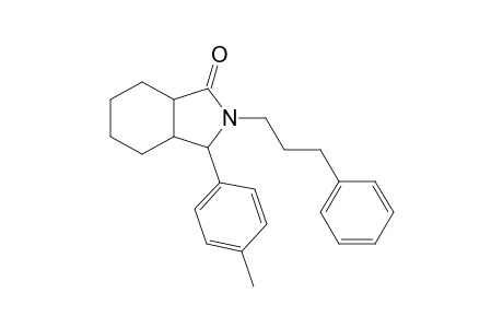2-(2-Benzyl)ethyl-2,3,3a,4,5,6,7,7a-Octahydro-1-oxo-3-(p-tolyl)-1H-isoindole