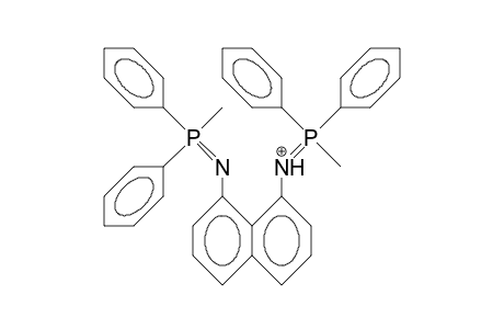 1,8-Bis(diphenylmethylphosphoranylideneammonio)-naphthalene cation
