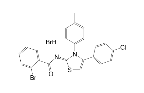 2-bromo-N-((2Z)-4-(4-chlorophenyl)-3-(4-methylphenyl)-1,3-thiazol-2(3H)-ylidene)benzamide hydrobromide