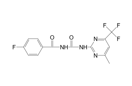 4-Fluoranyl-N-[[4-methyl-6-(trifluoromethyl)pyrimidin-2-yl]carbamoyl]benzamide