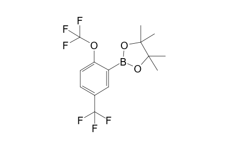 4,4,5,5-tetramethyl-2-(2-(trifluoromethoxy)-5-(trifluoromethyl)phenyl)-1,3,2-dioxaborolane