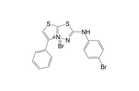 2-(4-Bromophenylamino)-5-phenylthiazolo[2,3-b]-1,3,4-thiadiazolium bromide