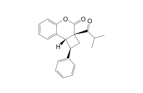 rel-(1R,2aR,8bR)-2a-Isobutyryl-1-(phenyl)-1,2,2a,8b-tetrahydro-3H-benzo[b]cyclobuta[d]pyran-3-one
