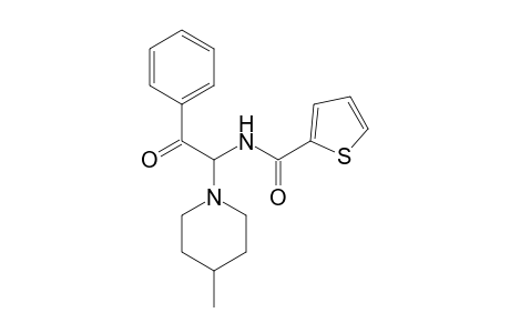 N-[1-(4-Methyl-1-piperidinyl)-2-oxo-2-phenylethyl]-2-thiophenecarboxamide