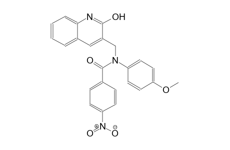 N-[(2-hydroxy-3-quinolinyl)methyl]-N-(4-methoxyphenyl)-4-nitrobenzamide
