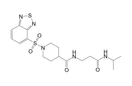 4-piperidinecarboxamide, 1-(2,1,3-benzothiadiazol-4-ylsulfonyl)-N-[3-[(1-methylethyl)amino]-3-oxopropyl]-