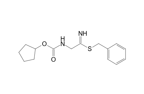 Benzyl [(cyclopentyloxycarbonyl)amino]-thioacetamidte-DL-alaninenitrile