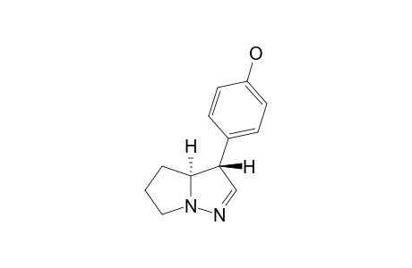 4'-HYDROXYNEWBOULDINE;3,3A,5,6-TETRAHYDRO-3-(4-HYDROXYPHENYL)-4H-PYRROLO-(1,2-B)-PYRAZOLE