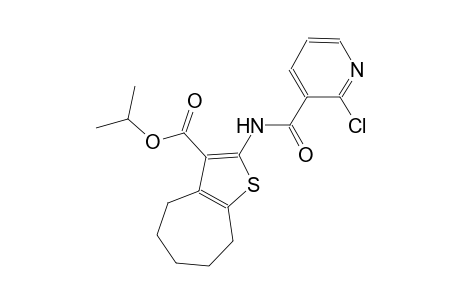 isopropyl 2-{[(2-chloro-3-pyridinyl)carbonyl]amino}-5,6,7,8-tetrahydro-4H-cyclohepta[b]thiophene-3-carboxylate