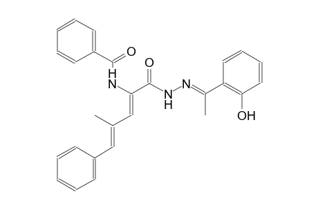N-[(1Z,3E)-1-({(2E)-2-[1-(2-hydroxyphenyl)ethylidene]hydrazino}carbonyl)-3-methyl-4-phenyl-1,3-butadienyl]benzamide