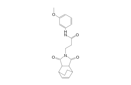 3-(1,3-dioxo-3a,4,7,7a-tetrahydro-1H-4,7-ethanoisoindol-2(3H)-yl)-N-(3-methoxyphenyl)propanamide