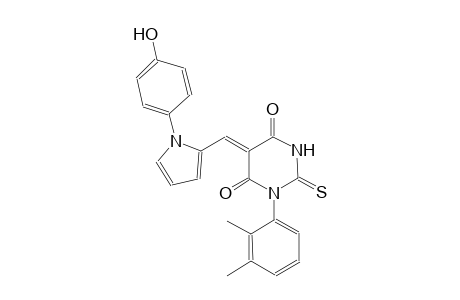 (5Z)-1-(2,3-dimethylphenyl)-5-{[1-(4-hydroxyphenyl)-1H-pyrrol-2-yl]methylene}-2-thioxodihydro-4,6(1H,5H)-pyrimidinedione
