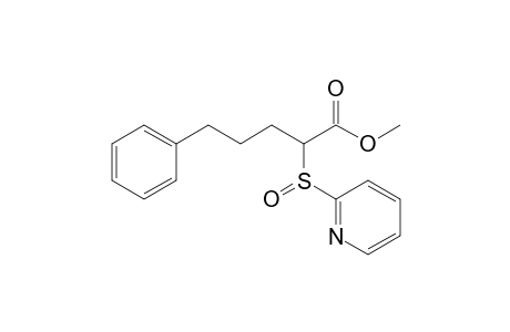 Methyl 5-phenyl-2-(pyrid-2'-sulfinyl)pentanoate