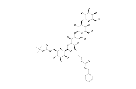 #9K;3-BENZOXYCARBONYLAMINOPROPYL-ALPHA-D-GALACTOPYRANOSYL-(1->3)-BETA-D-GALACTOPYRANOSYL-(1->4)-2-DEOXY-2-(1-TERT.-BUTOXYCARBONYLAMINOMETHYL-BETA-D-GALACTOHEXO