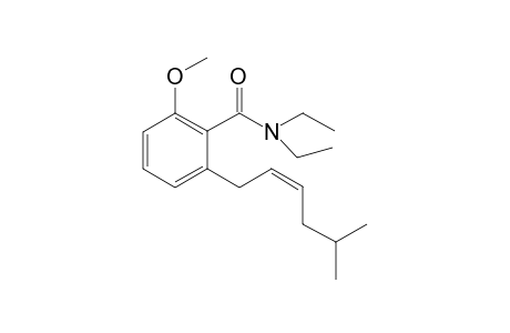 (Z)-2-(5'-Methyl-2'-hexenyl)-6-methoxy-N,N'-diethylbenzamide