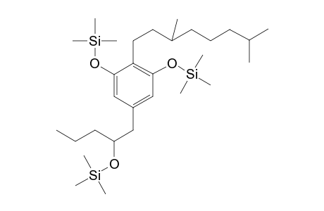 2-(3',7'-dimethyloctyl)-1,3-bis(trimethylsilyloxy)-5-[(2"-trimethylsilyloxy)pentylbenzene