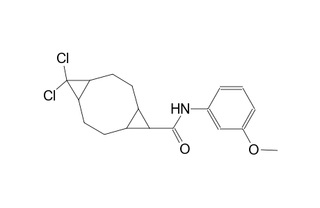 10,10-dichloro-N-(3-methoxyphenyl)tricyclo[7.1.0.0~4,6~]decane-5-carboxamide