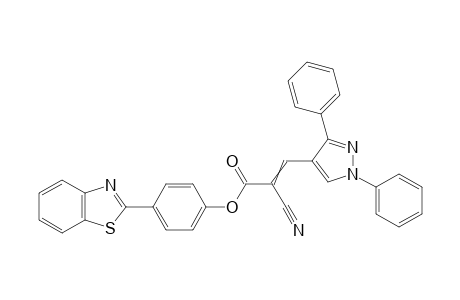 4-(Benzo[d]thiazol-2-yl)phenyl-2-cyano-3-(1,-3-diphenyl-1H-pyrazol-4-yl)propenoate