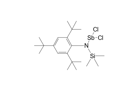 N-(2,4,6-tri-tert-butylphenyl)-N-(trimethylsilyl)amino(dichloro)stibane
