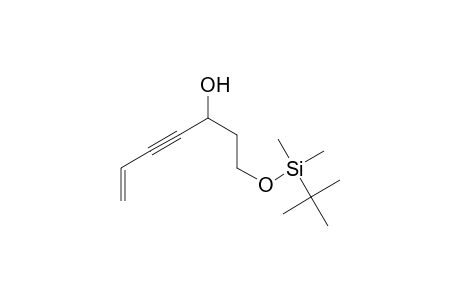 6-Hepten-4-yn-3-ol, 1-[[(1,1-dimethylethyl)dimethylsilyl]oxy]-, (.+-.)-