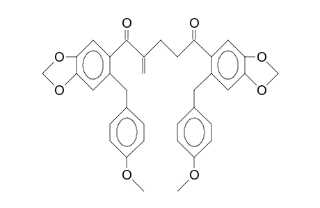 1,5-Bis([(6-methoxy-phenyl)-methyl]-1,3 benzodioxol-5-yl)-2-methylidene-1,5-pentadione