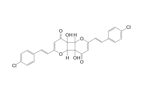 4a,4b,8a,8-Tetrahydro-4a,8a-dihydroxy-2,6-bis[(4'-chlorophenyl)ethenyl]cyclobuta[1,2-b : 3,4-b']dipyran-4,8-dione