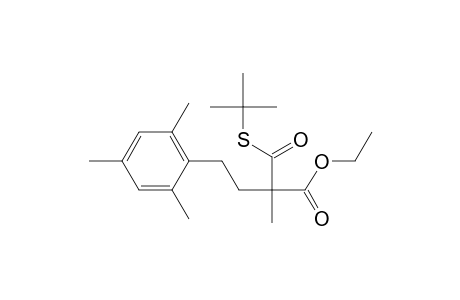 Benzenebutanoic acid, .alpha.-[[(1,1-dimethylethyl)thio]carbonyl]-.alpha.,2,4,6-tetramethyl-, ethyl ester