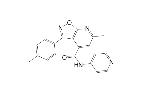 isoxazolo[5,4-b]pyridine-4-carboxamide, 6-methyl-3-(4-methylphenyl)-N-(4-pyridinyl)-