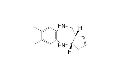 (3aS,10aS)-6,7-Dimethyl-3,3a,4,9,10,10a-hexahydro-benzo[b]cyclopenta[e][1,4]diazepine